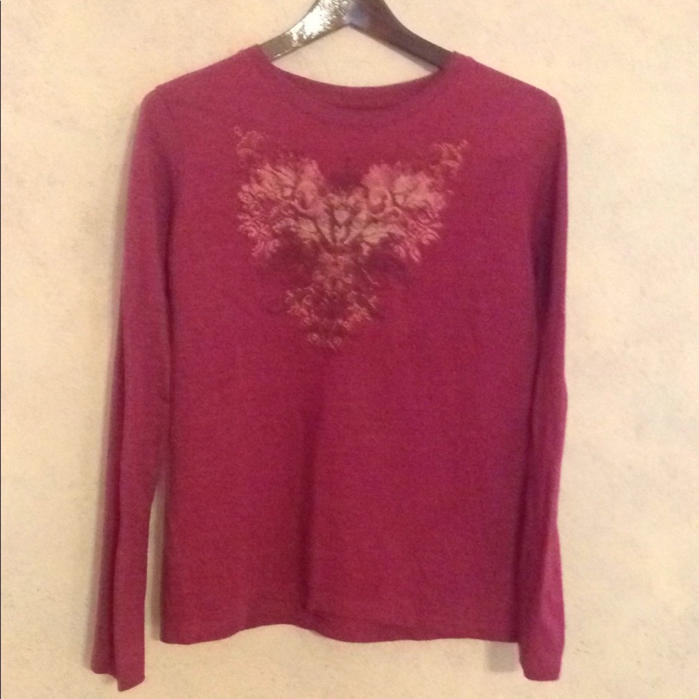 Soft cotton long sleeve T-shirt - size M